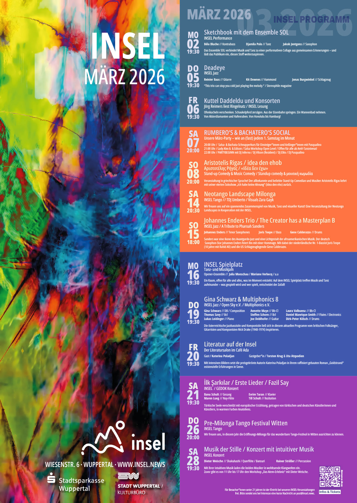 INSEL Monatsplakat März 2026