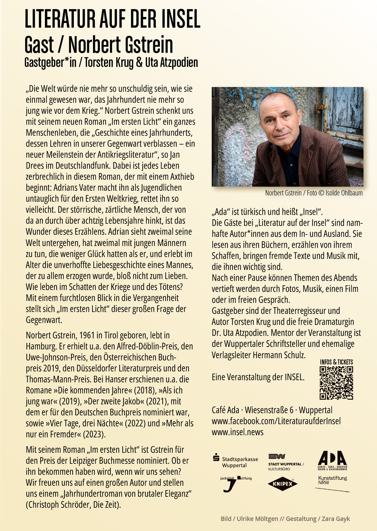 Flyer Literatur auf der INSEL / April 2026