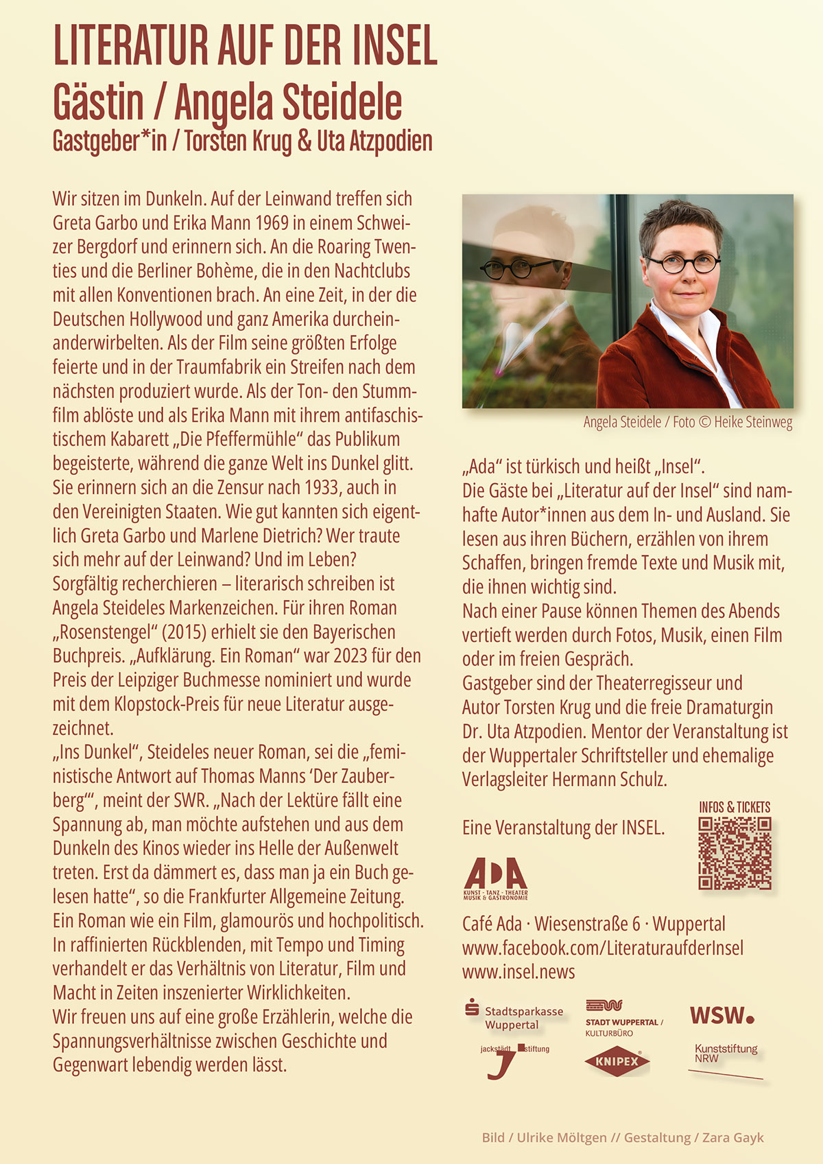 Flyer Literatur auf der INSEL / November 2025