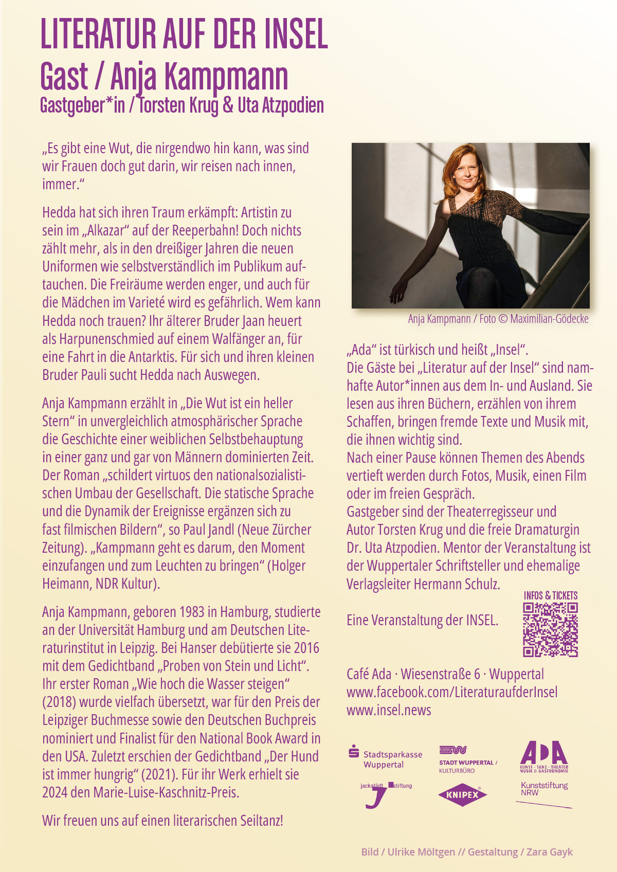 Flyer Literatur auf der INSEL / April 2026