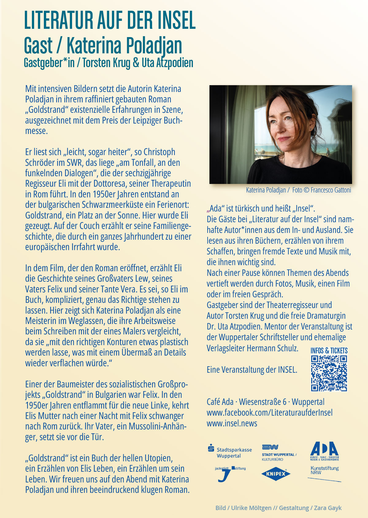 Flyer Literatur auf der INSEL / Juli 2026