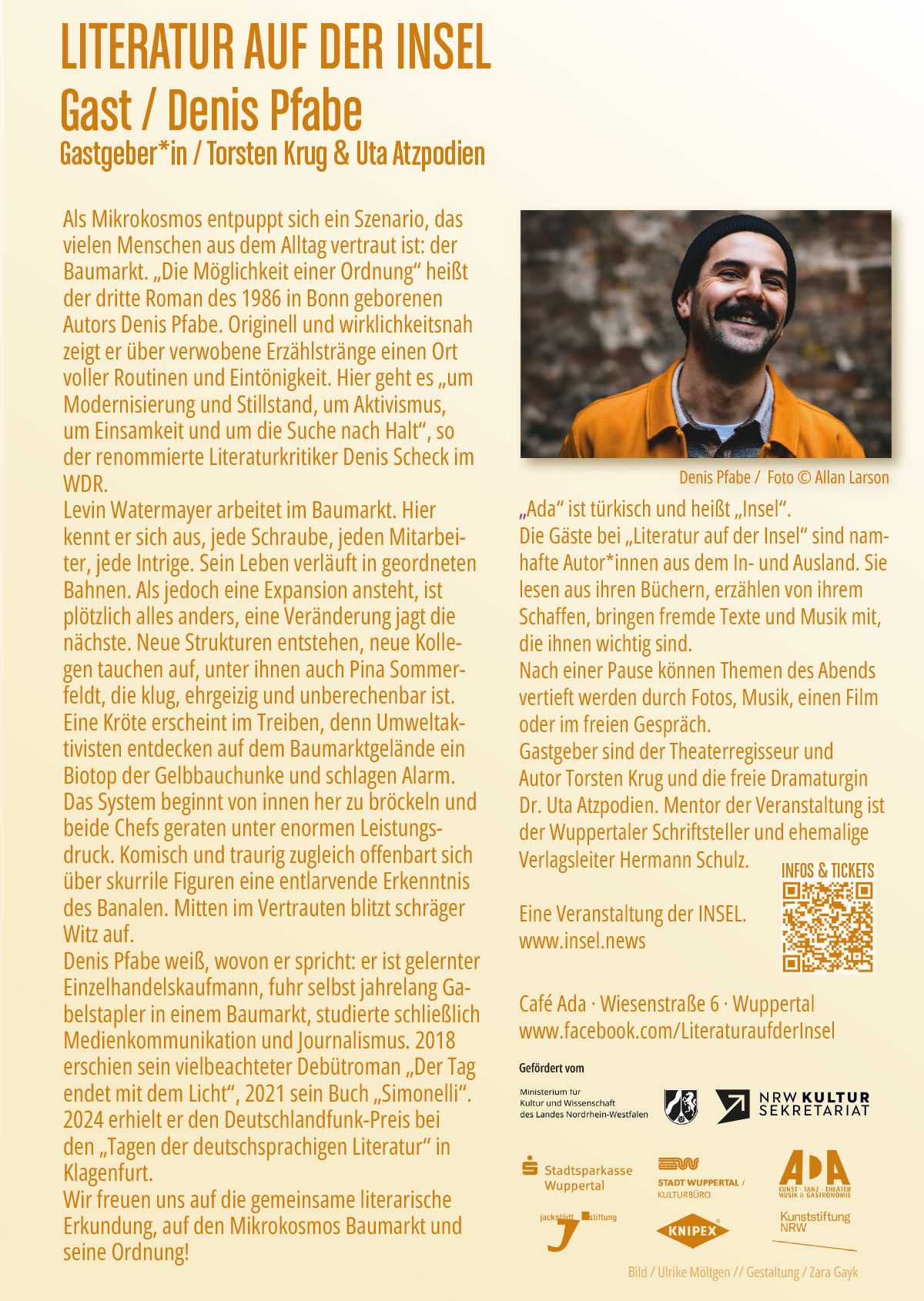 Flyer Literatur auf der INSEL / September 2026