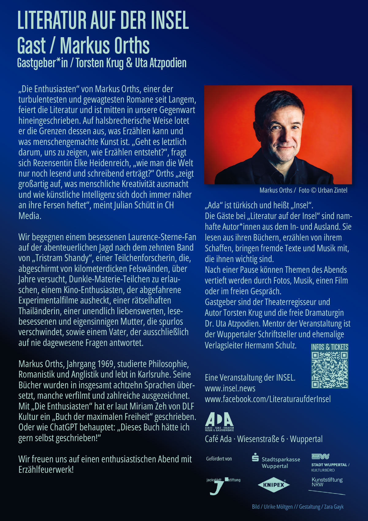 Flyer Literatur auf der INSEL / November 2026