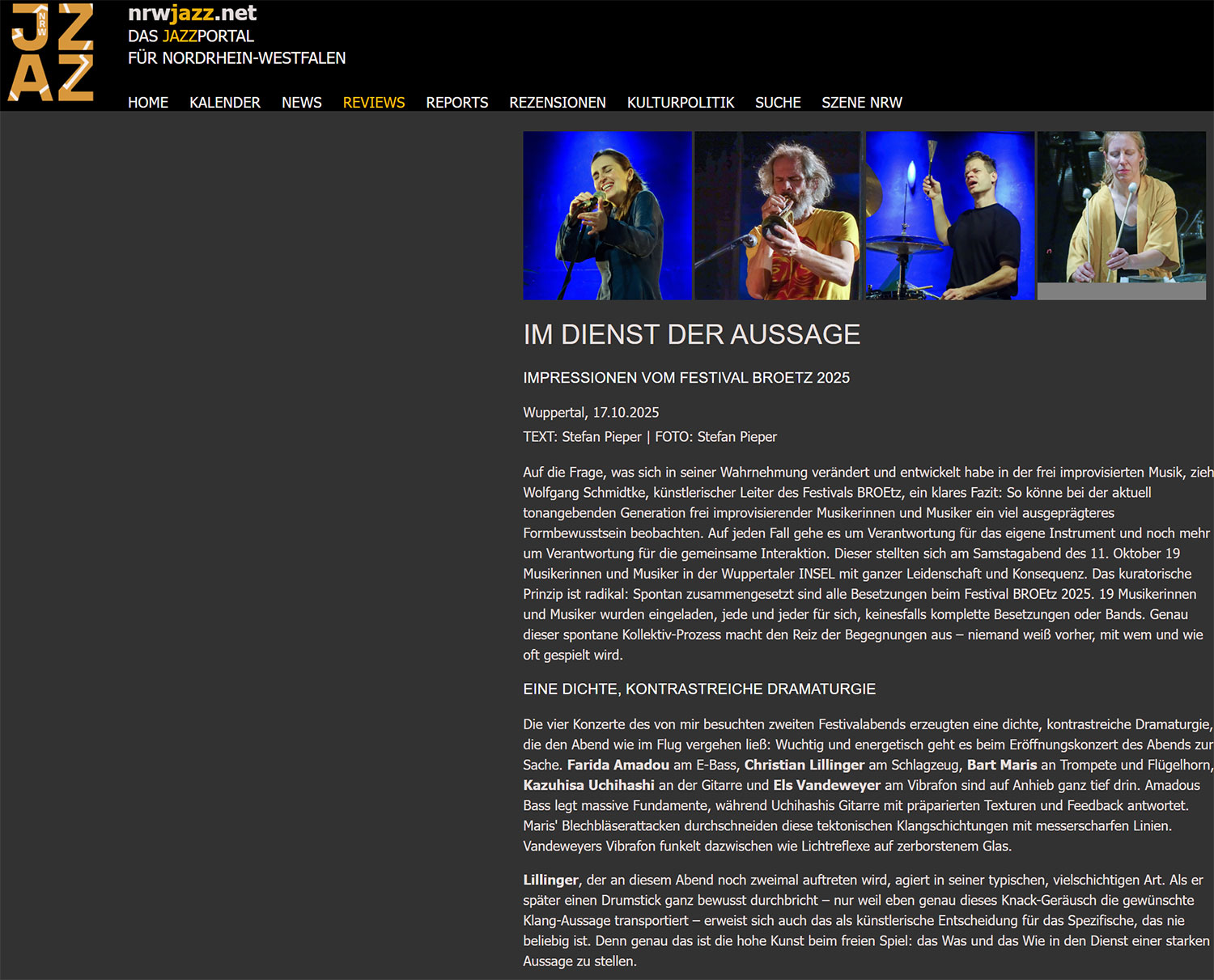 Link > NRWJazz.NET / 17.10.2025