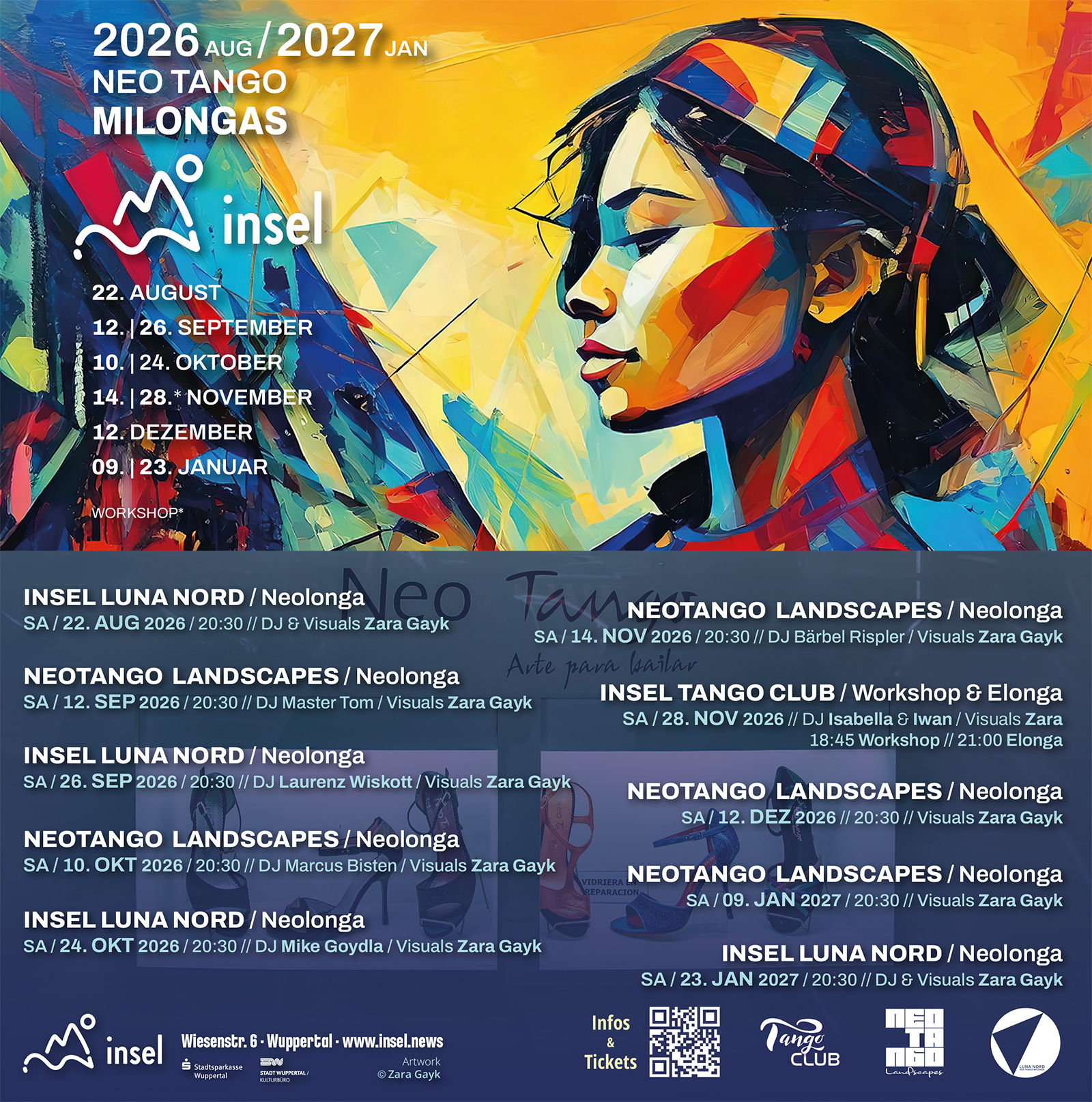 INSEL Tango Flyer // Grafik © Zara Gayk