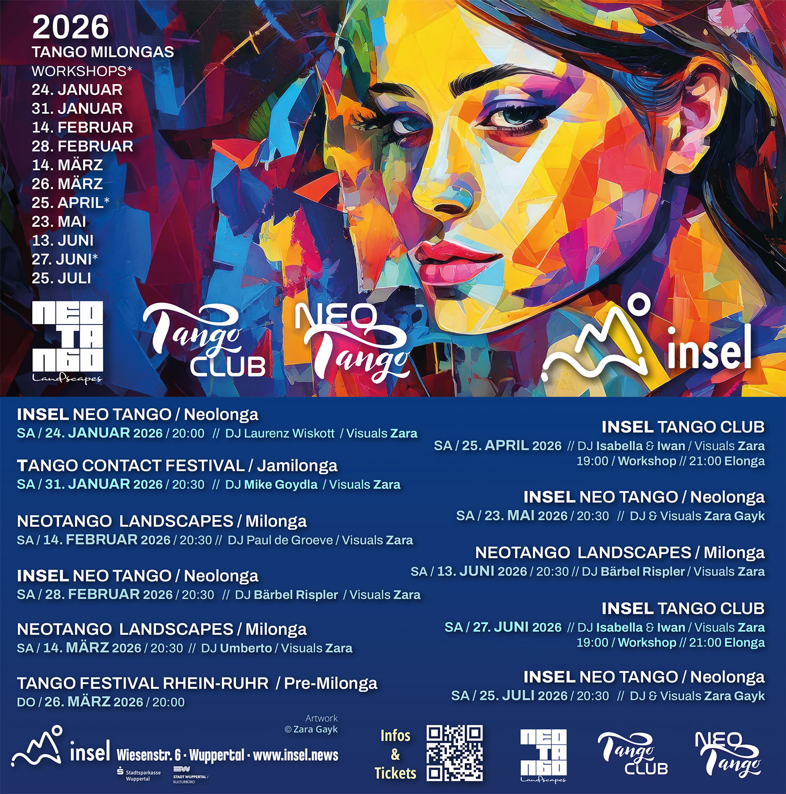 INSEL Tango Flyer // Grafik © Zara Gayk